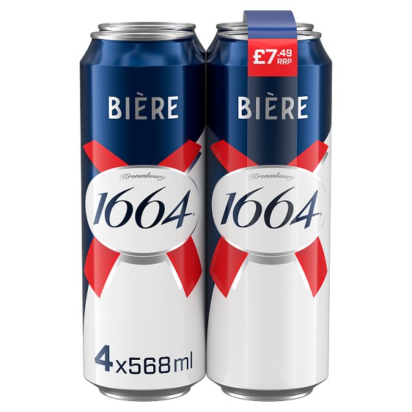 Kronenbourg 1664 Biere 4x568ml (Pint)