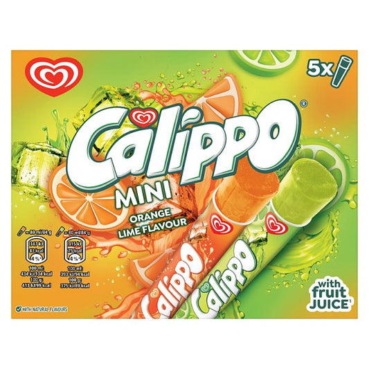 Calippo Mini Ice Lollies Orange & Lemon-Lime 5x 80 ml