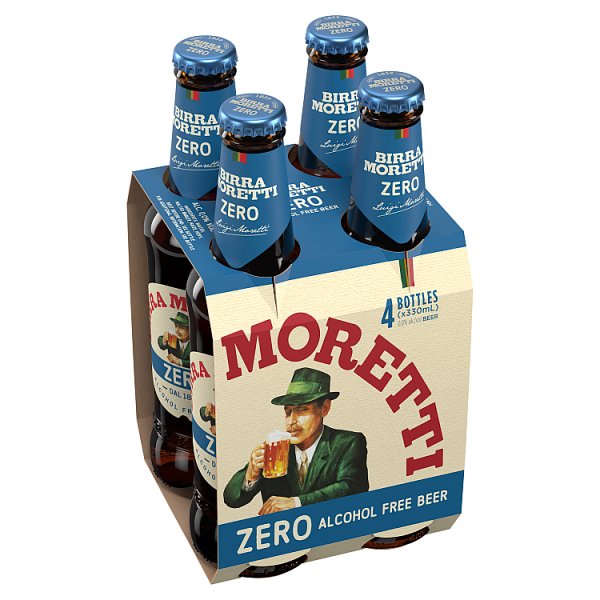 Birra Moretti Zero 0.0% Alcohol Free 4x330ml