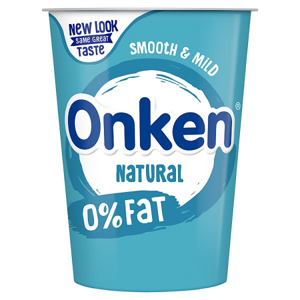 Onken 0% Fat Natural Yogurt 450g