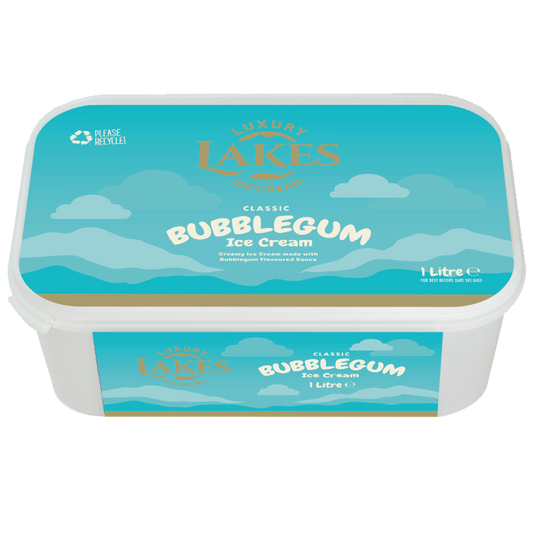 Lakes Bubblegum Ice Cream 1L