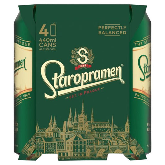 Staropramen Premium Czech Pilsner 4x440ml