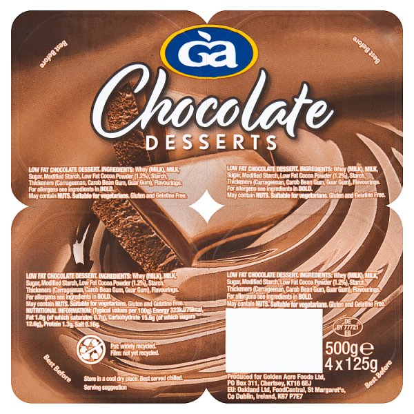 Golden Acre Chocolate Desserts 4 x 125g (500g)