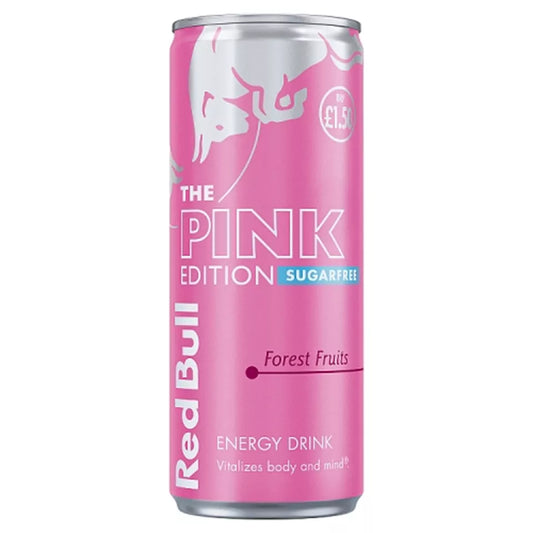 Red Bull Energy Drink Sugar Free Pink Edition Forest Fruits 250ml