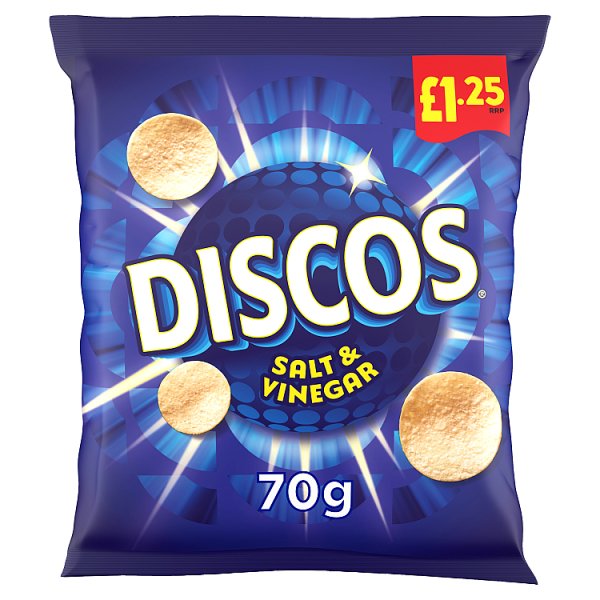 Discos Salt & Vinegar Crisps 70g