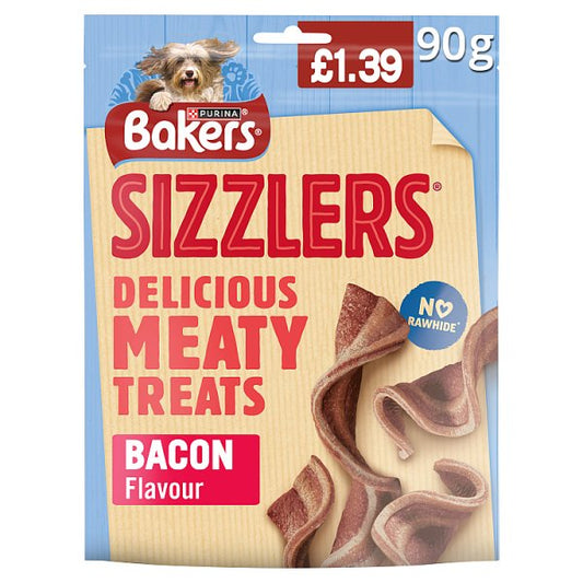 BAKERS Sizzlers Bacon Dog Treats 90g