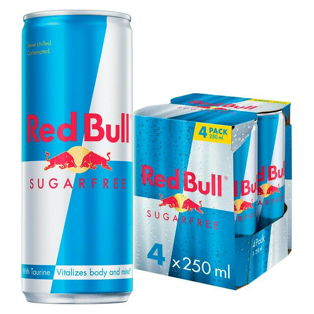 Red Bull Energy Drink Sugar Free 4x250ml