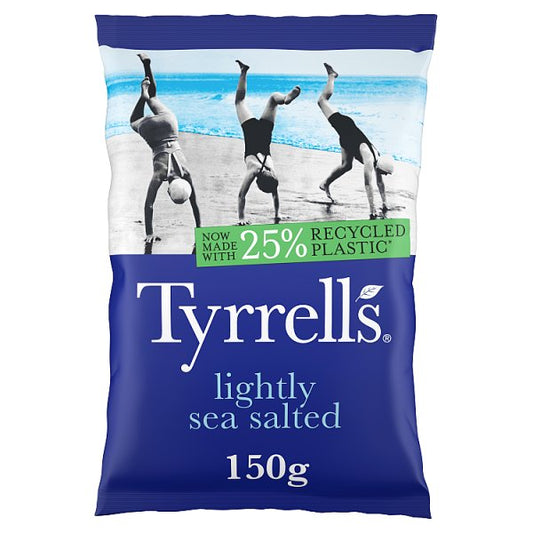 Tyrrells Lightly Sea Salted Sharing Crisps 150g