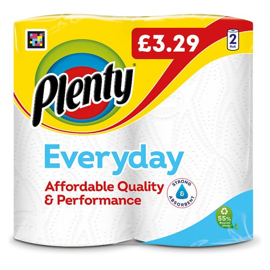 Plenty Everyday Kitchen Roll 2 Rolls