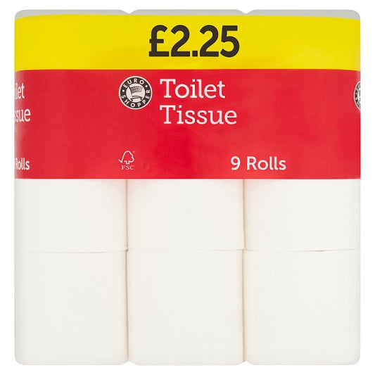 Euro Shopper Toilet Tissue 9 Rolls