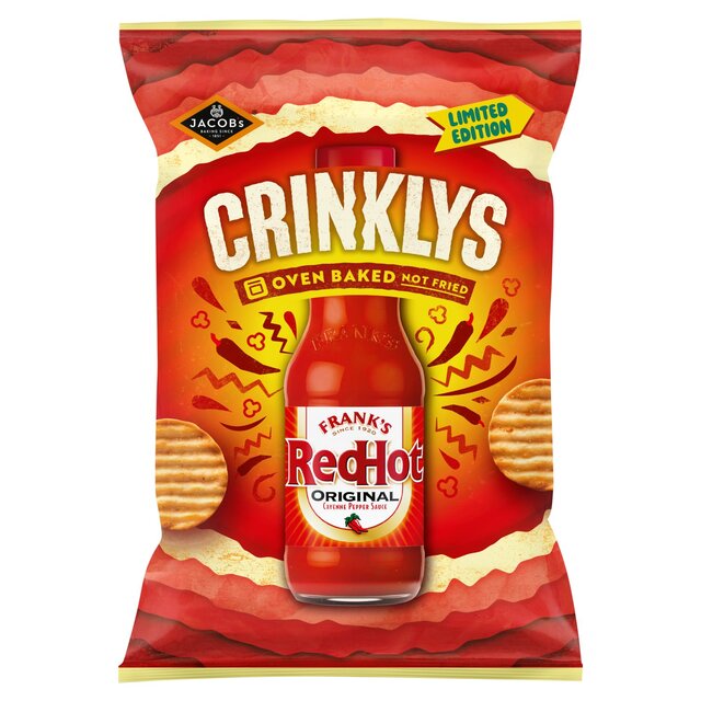 Jacob's Crinklys Limited Edition Frank's Red Hot Original Cayenne Pepper Sauce 150g