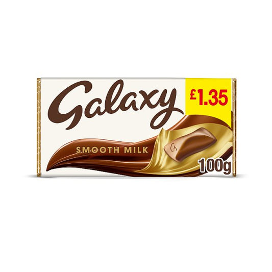 Galaxy Smooth Milk Chocolate Block Bar 100g