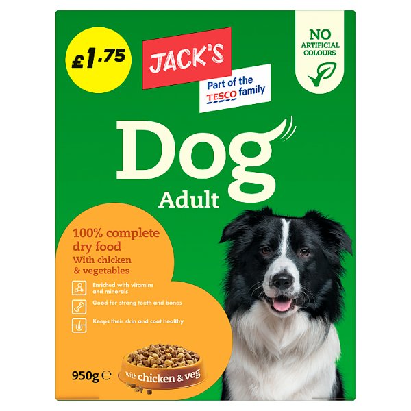 Jack's Adult Dog Food with Chicken & Veg 950g