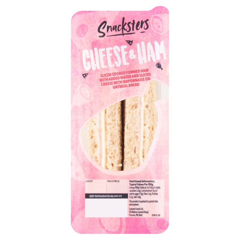 Snacksters Cheese & Ham Sandwich