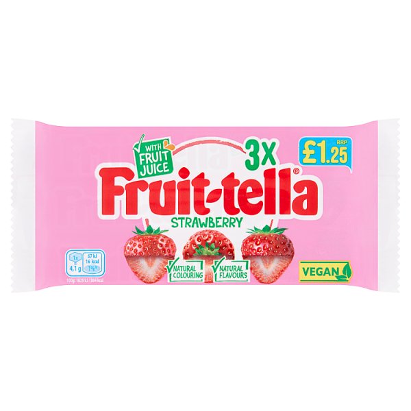Fruit-tella Strawberry 3x41g