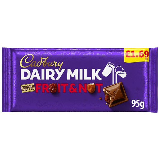 Cadbury Dairy Milk Fruit and Nut Chocolate Bar 95g