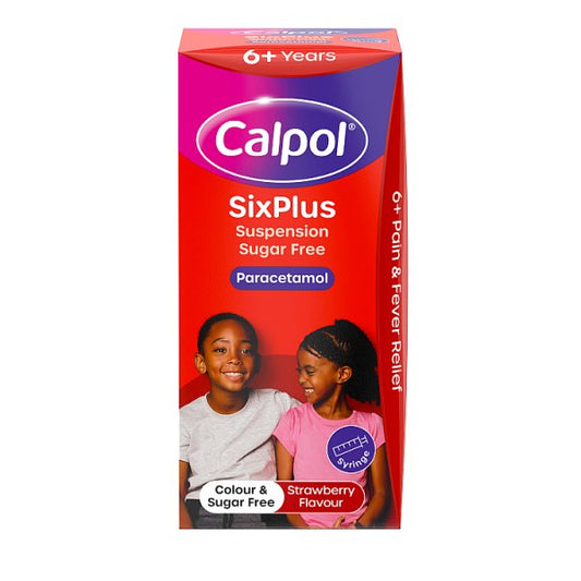 Calpol SixPlus Sugar-Free Suspension Paracetamol 6+ Years 80ml