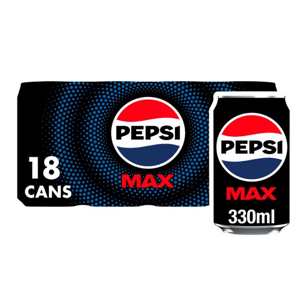 Pepsi Max Cola Cans 18x330ml