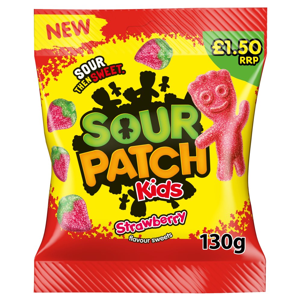 Sour Patch Kids Strawberry Flavour Sweets Bag 130g