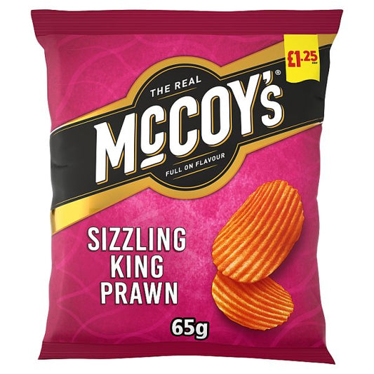 McCoy's Sizzling King Prawn Sharing Crisps 65g