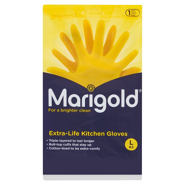 Marigold™ Kitchen Extra Life™ Gloves 8.5 Large Size