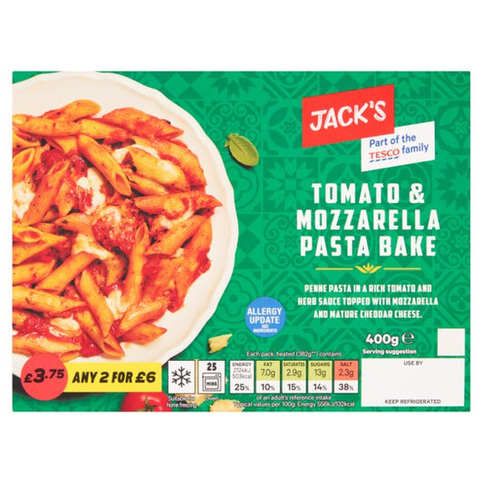 Jack's Tomato & Mozzarella Pasta Bake 400g