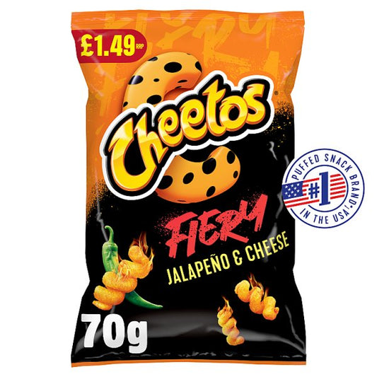 Cheetos Fiery Jalapeno & Cheese Sharing Crisps 70g
