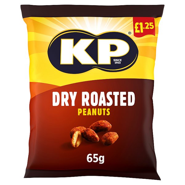 KP Dry Roasted Peanuts 65g