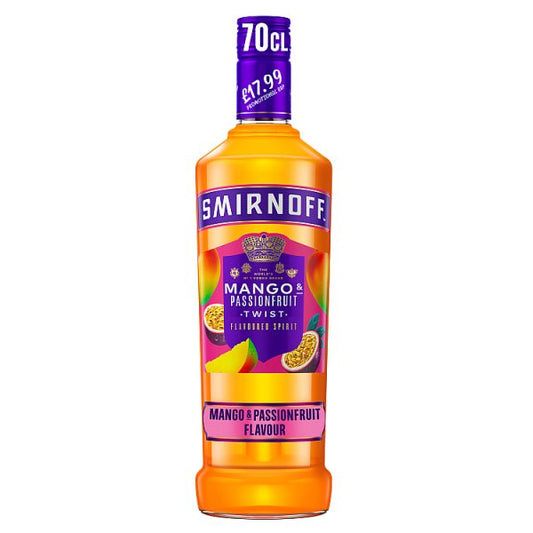 Smirnoff Mango & Passionfruit Twist Vodka Based Flavoured Spirit Drink  70cl