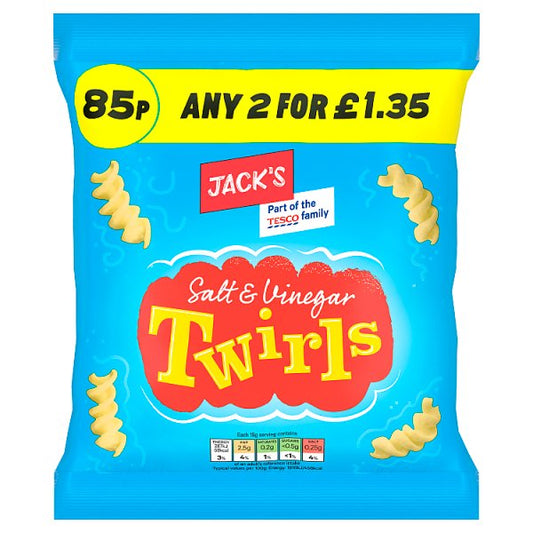 Jack's Salt & Vinegar Twirls 45g