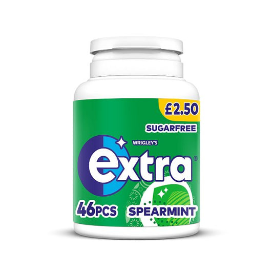 Extra Spearmint Sugarfree Chewing Gum Bottle 46 Pieces