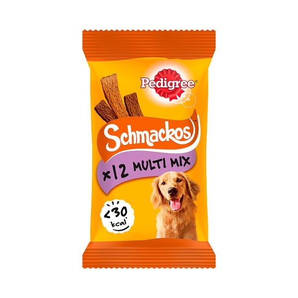 Pedigree Schmackos Adult Dog Treats Multi Mix 12 Strips 86g