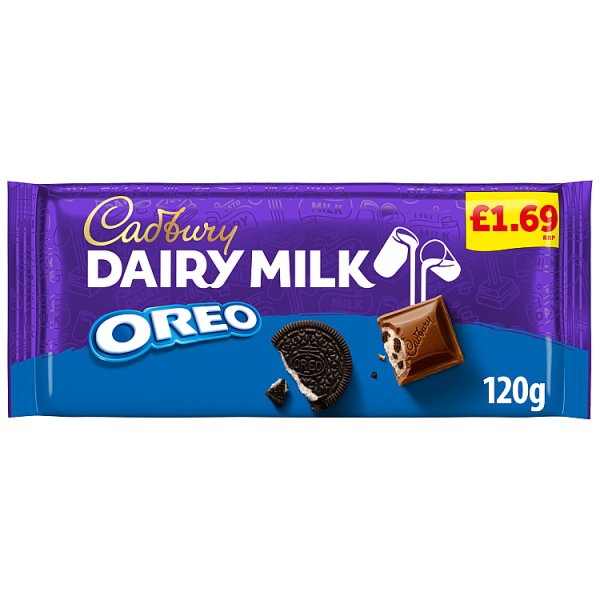 Cadbury Dairy Milk Oreo Chocolate Bar 120g
