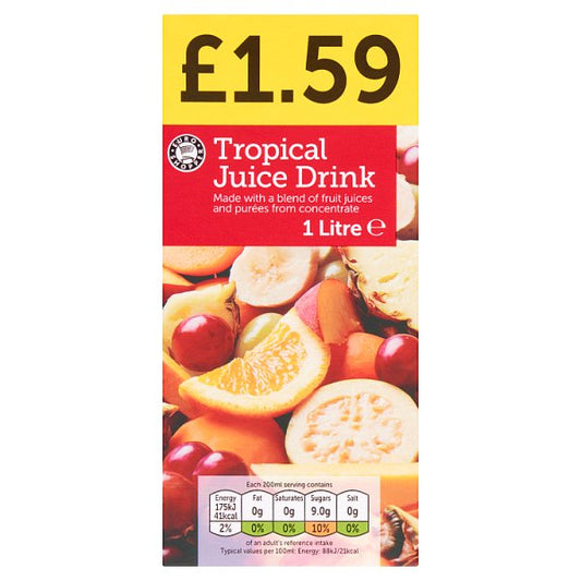 Euro Shopper Tropical Juice Drink 1 Litre