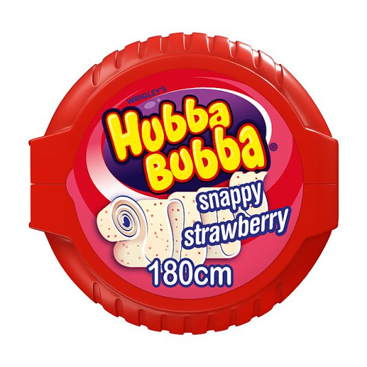 Hubba Bubba Snappy Strawberry Bubblegum Mega Long Tape 56g