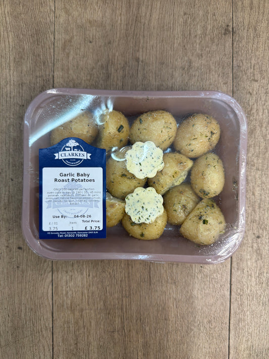 Clarkes Butchers Garlic Baby Roast Potatoes