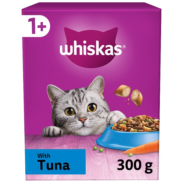 Whiskas 1+ Tuna Adult Dry Cat Food 300g