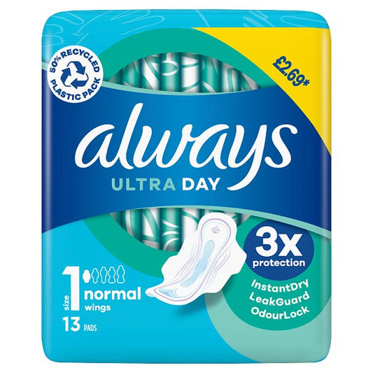 Always Ultra Day Pads Normal (S1) Wings x13