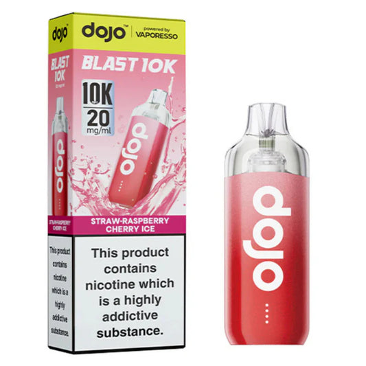 Dojo Blast 10K Vape Kit Straw-Raspberry Cherry Ice