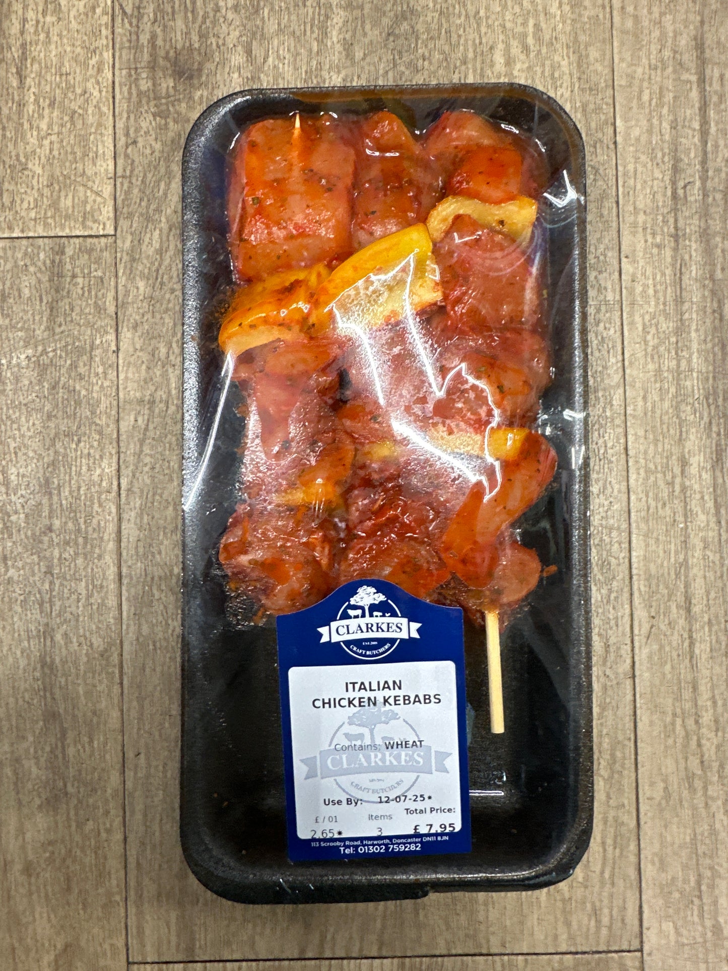 Clarkes Butchers Italian Chicken Kebabs