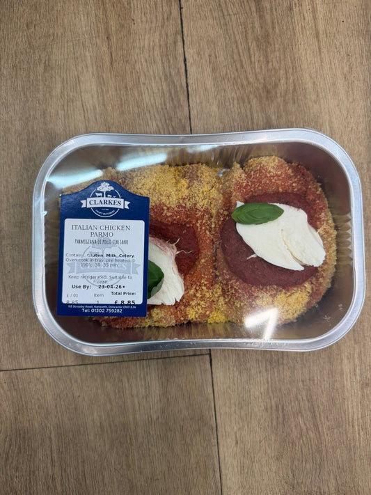 Clarkes Butchers Italian Chicken Parmo