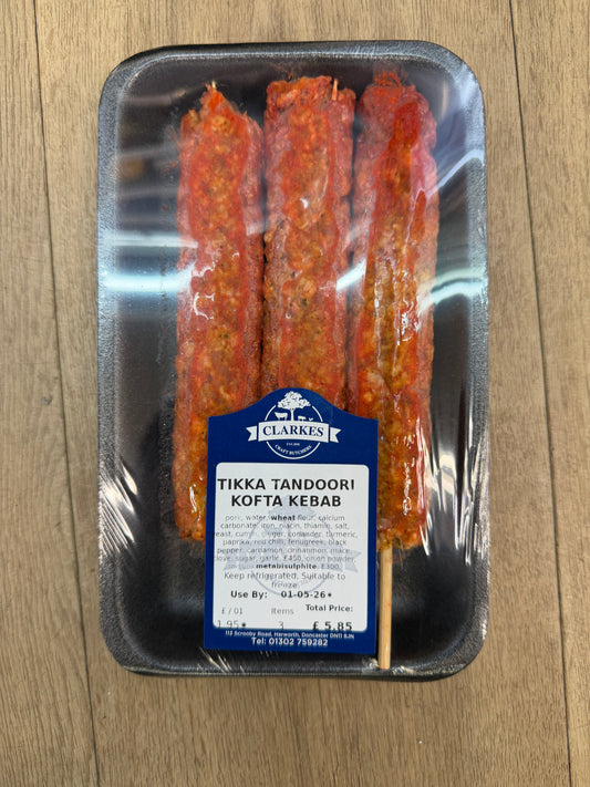 Clarkes Butchers Tikka Tandoori Kofta Kebabs