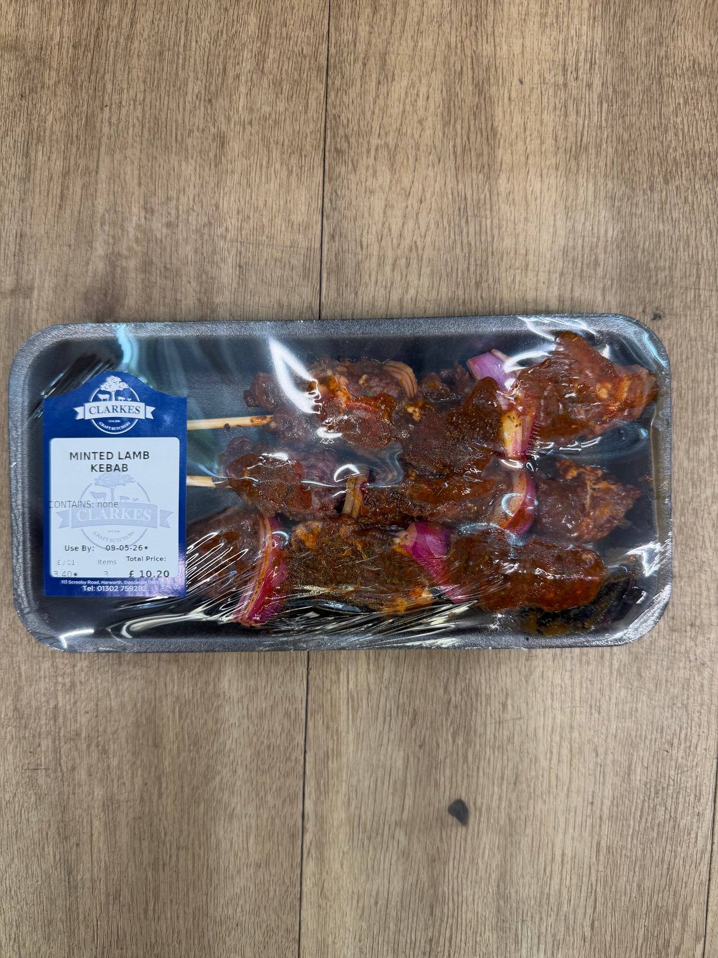 Clarkes Butchers Minted Lamb Kebabs