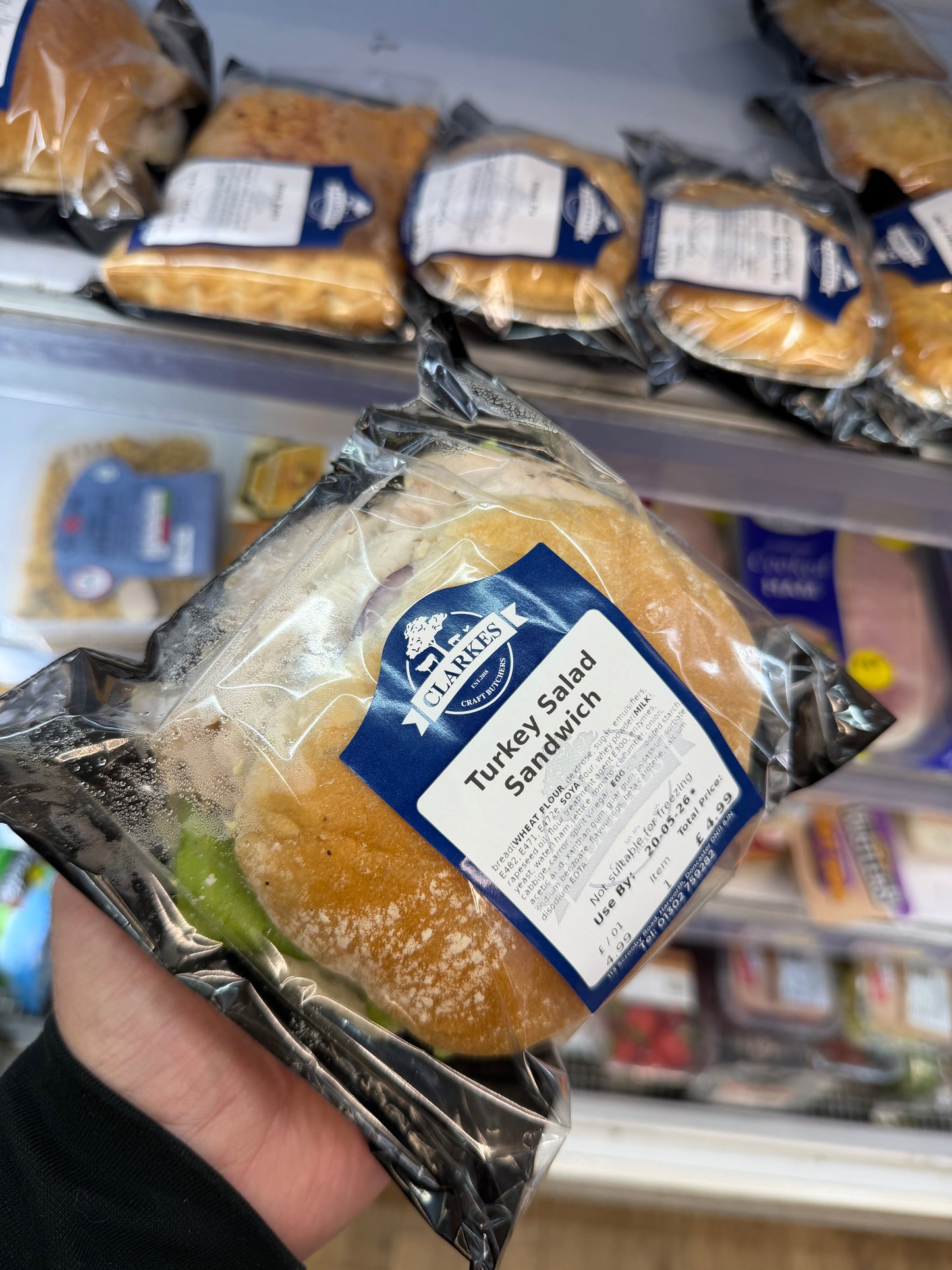 Clarkes Butchers Turkey Salad Sandwich