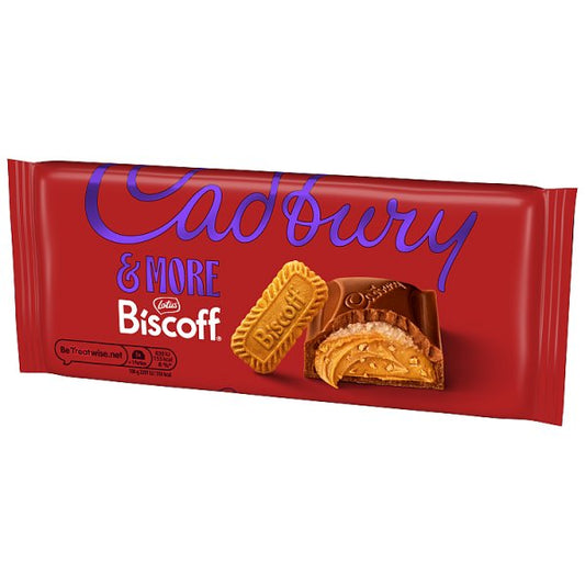 Cadbury & More Biscoff Chocolate Bar 195g
