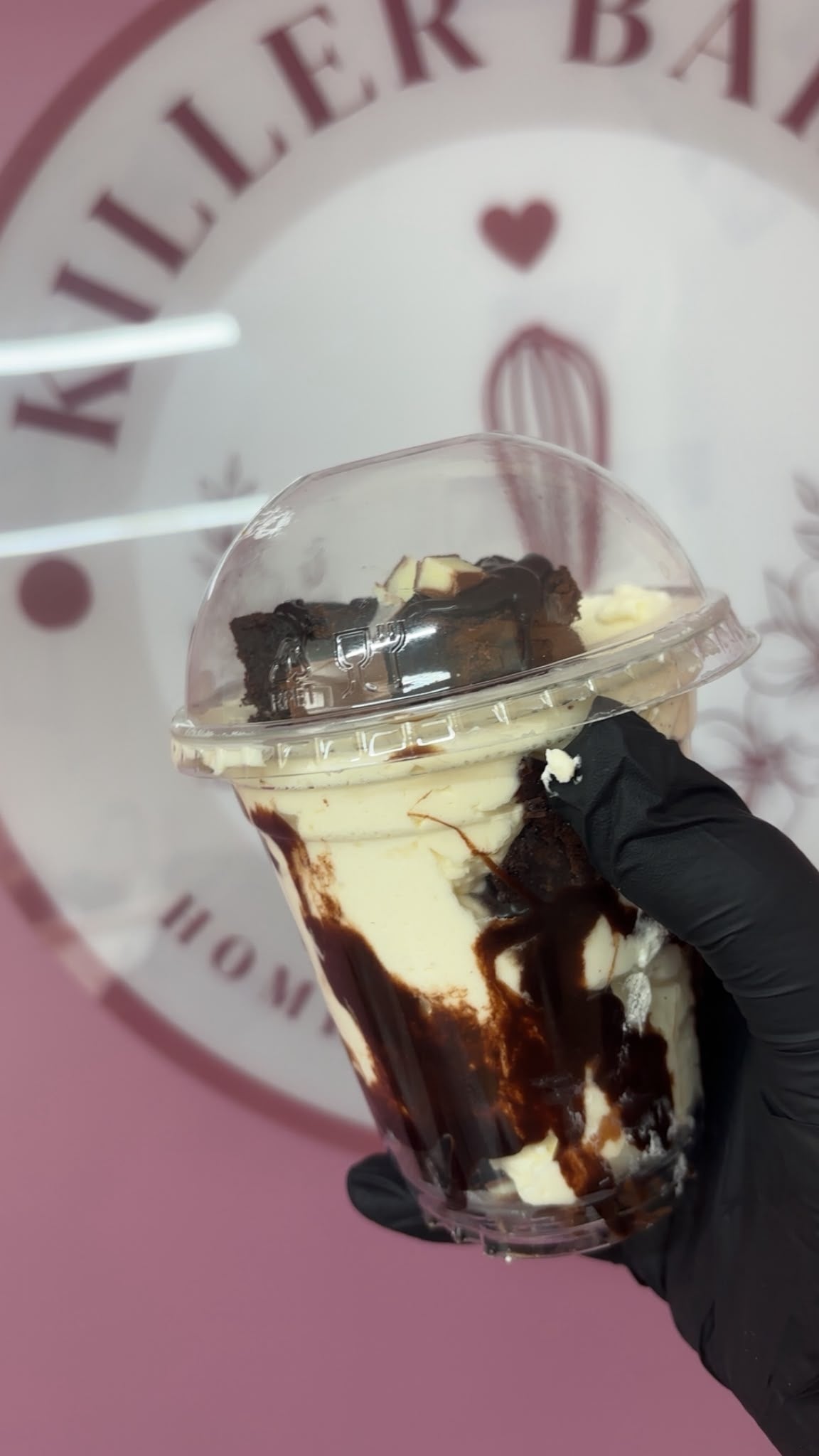 Killer Bakes Brownie Cheesecake Cup
