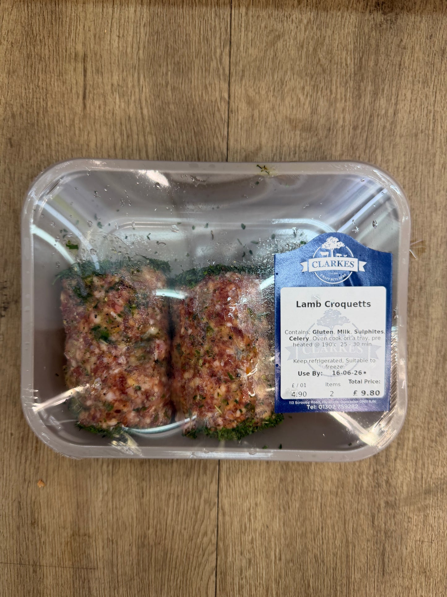 Clarkes Butchers Lamb Croquettes