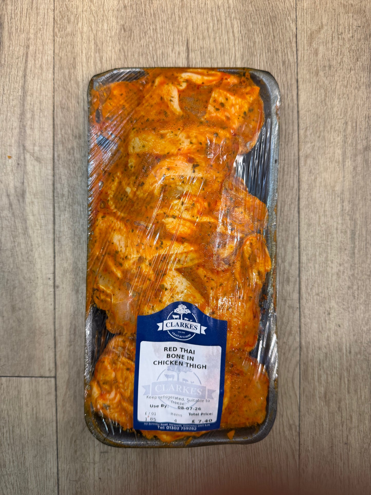 Clarkes Butchers Red Thai Bone in Chicken Thigh