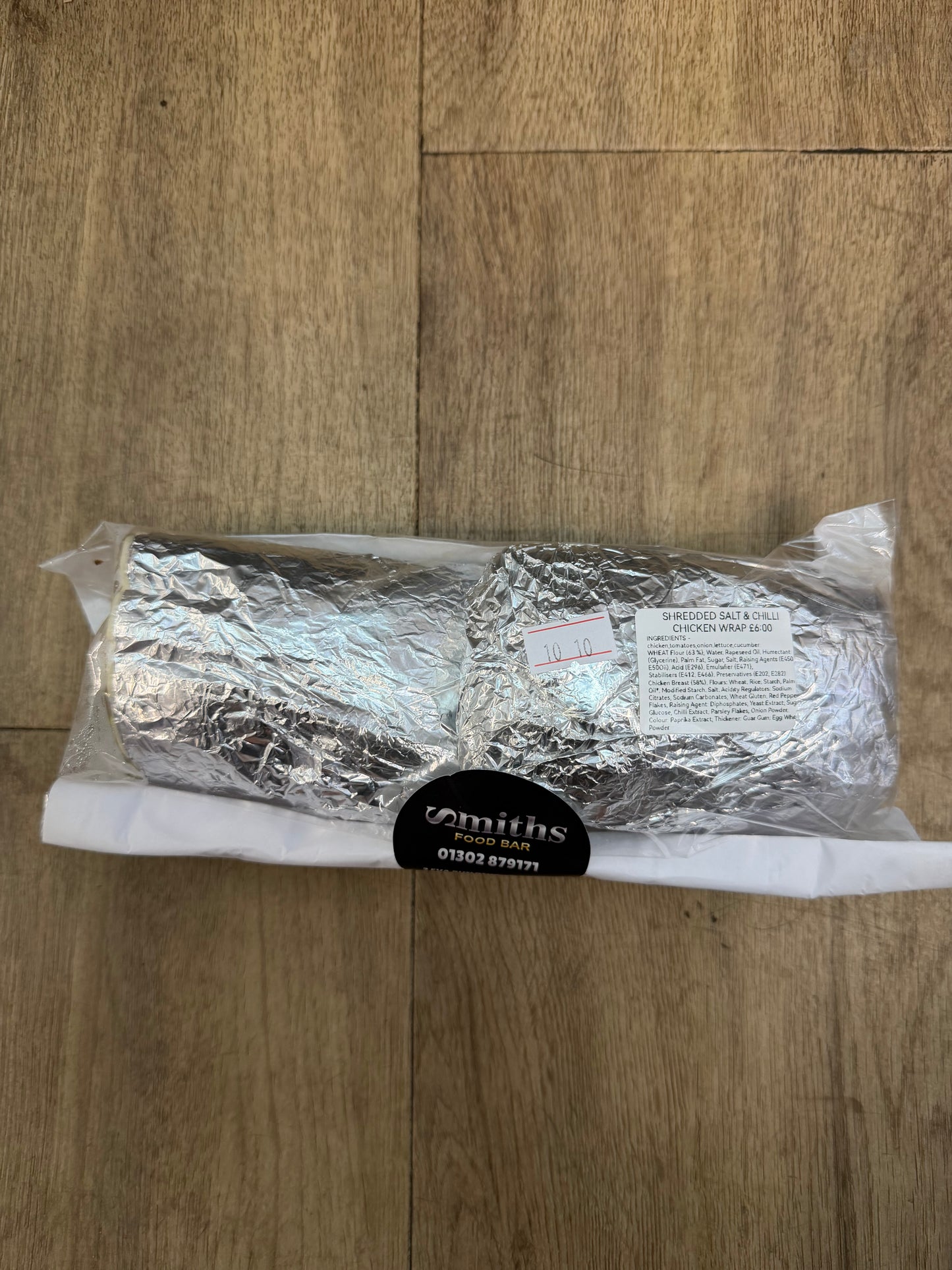 Smiths Food Bar Shredded Salt & Chilli Chicken Wrap