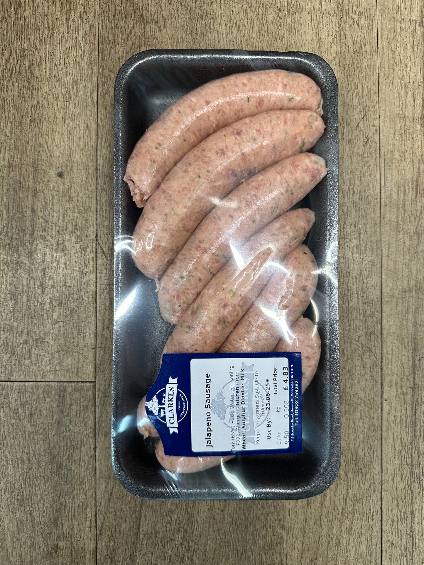 Clarkes Butchers Jalapeno Sausage